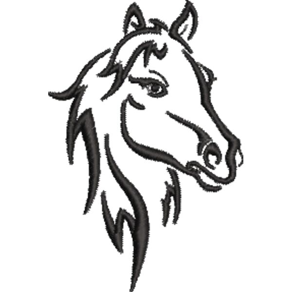 Pferd 12 Schwarz Miniaturansicht