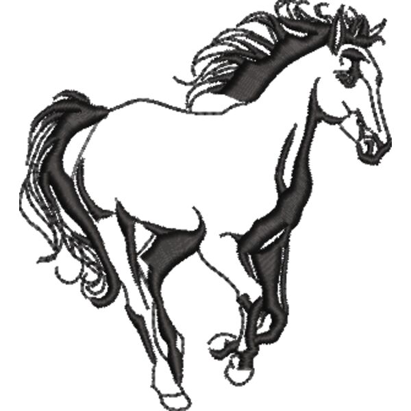 Pferd 14 Schwarz Miniaturansicht