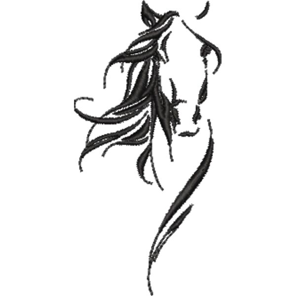 Pferd 27 Schwarz Miniaturansicht