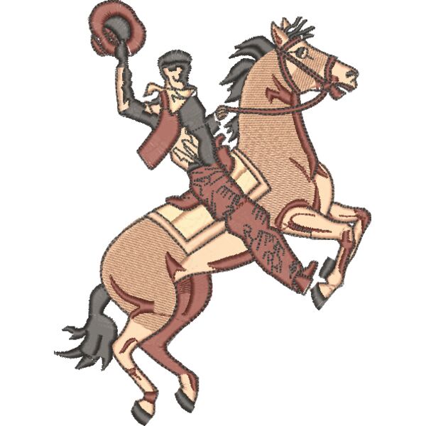 Cowboy Pferd mit Reiter Miniaturansicht