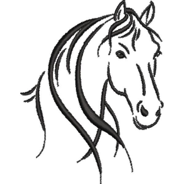 Pferd 29 Schwarz Miniaturansicht