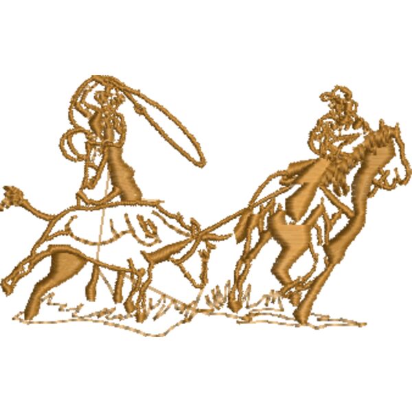 Cowboy 3 Pferd mit Reiter Miniaturansicht