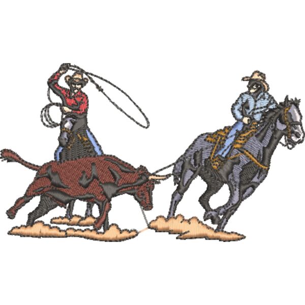 Cowboy 4 Pferd mit Reiter Miniaturansicht