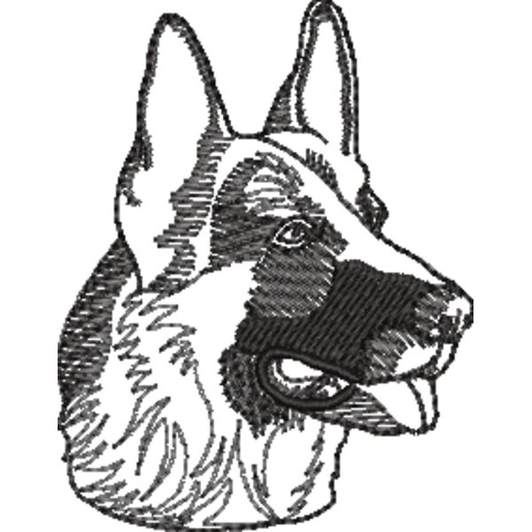 Deutscher Schäferhund Schwarz Miniaturansicht