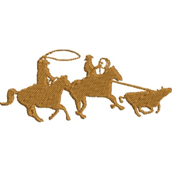 Cowboy 2 Pferd mit Reiter Miniaturansicht