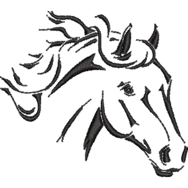 Pferd 13 Schwarz Miniaturansicht