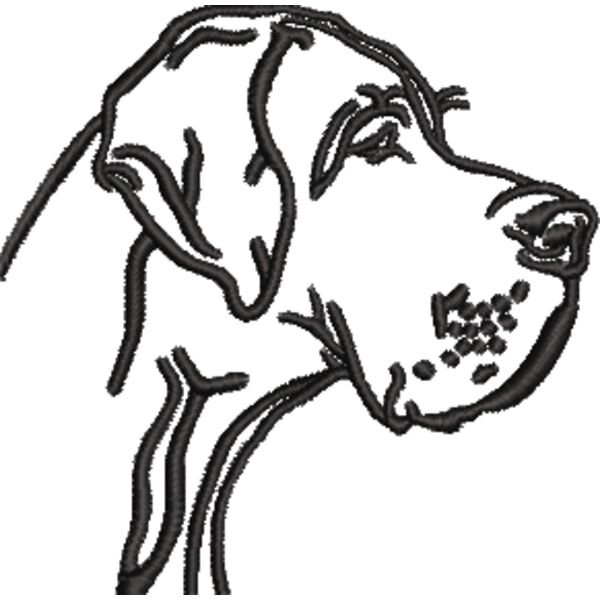 Dogge 1 Schwarz Miniaturansicht