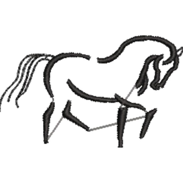 Pferd 1 Schwarz Miniaturansicht
