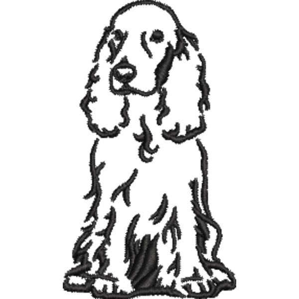 Cocker Spaniel 3 Schwarz Miniaturansicht