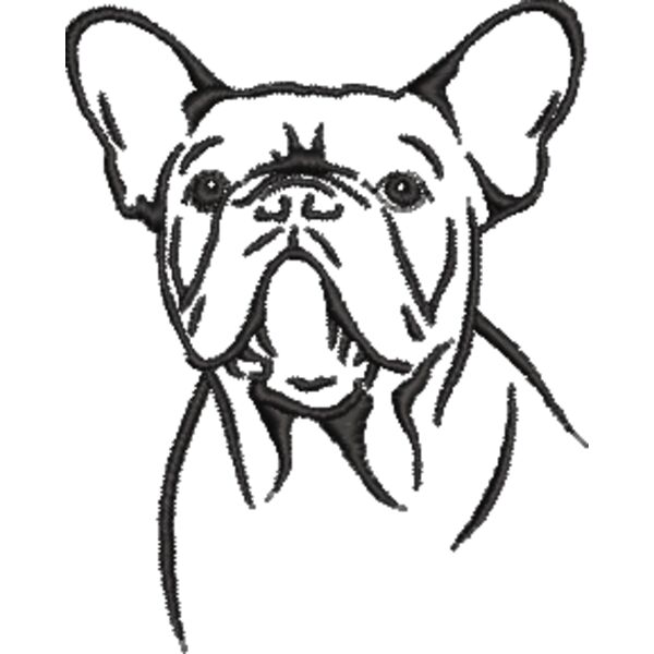 Französische Bulldogge 2 Schwarz Miniaturansicht