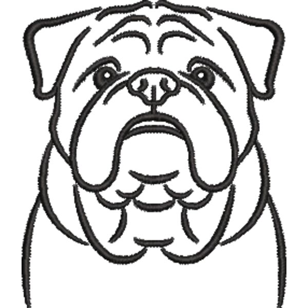 Bulldogge Schwarz Miniaturansicht