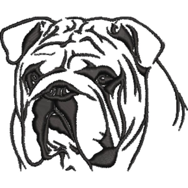 Bulldogge 1 Schwarz Miniaturansicht