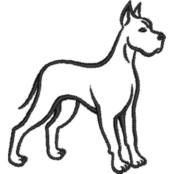 Dogge Schwarz Miniaturansicht