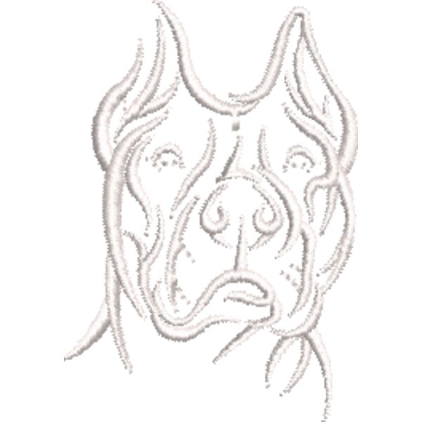 Pit bull 1 Weiß Miniaturansicht