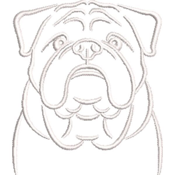 Bulldogge Weiß Miniaturansicht