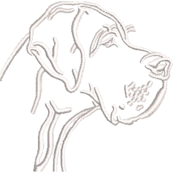 Dogge 1 Weiß Miniaturansicht