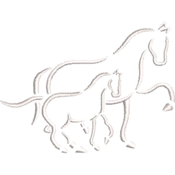 Pferd 30 Weiß Miniaturansicht