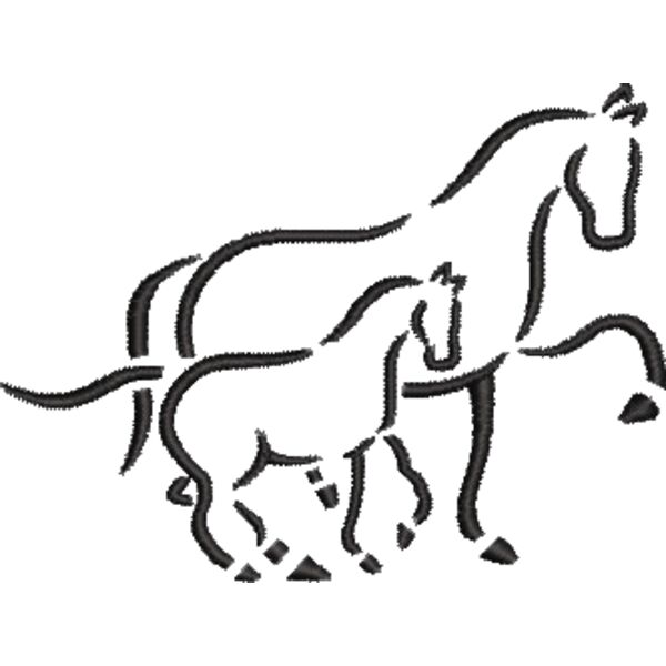 Pferd 30 Schwarz Miniaturansicht