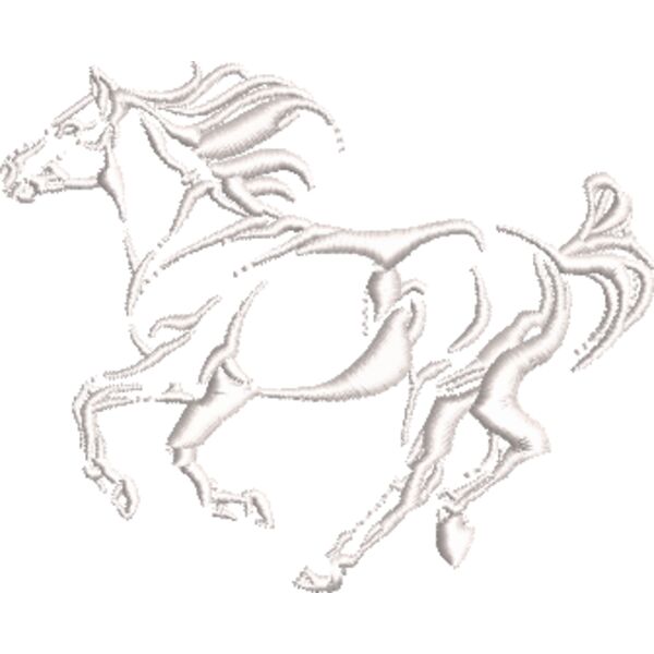 Pferd 23 Weiß Miniaturansicht