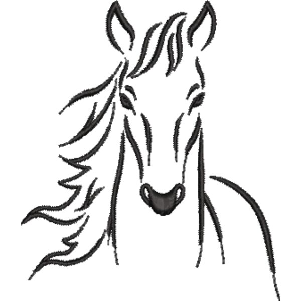 Pferd 32 Schwarz Miniaturansicht