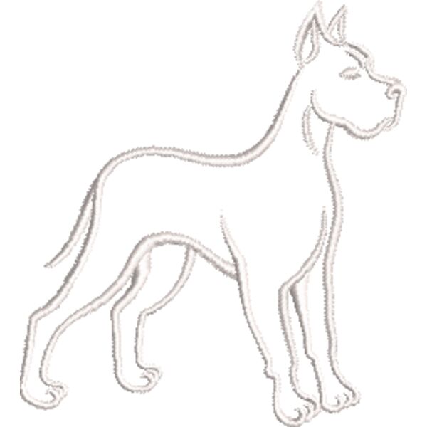 Dogge Weiß Miniaturansicht