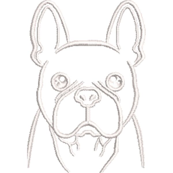 Französische Bulldogge 1 Weiß Miniaturansicht