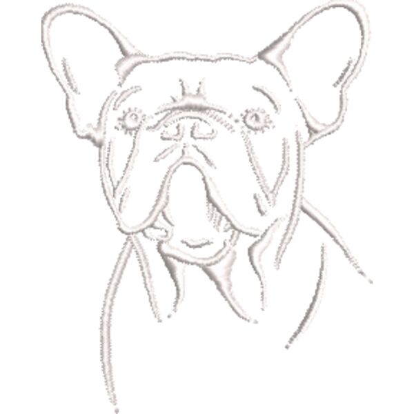 Französische Bulldogge 2 Weiß Miniaturansicht