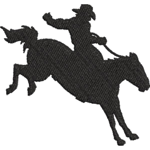 Pferd mit Reiter 18 Schwarz Miniaturansicht