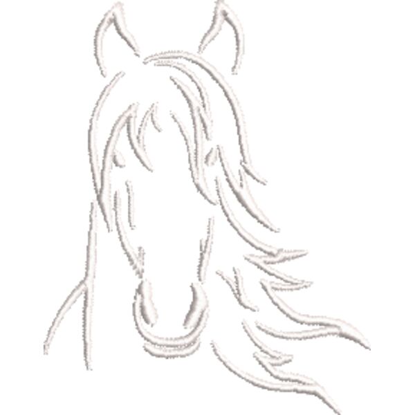 Pferd 18 Weiß Miniaturansicht