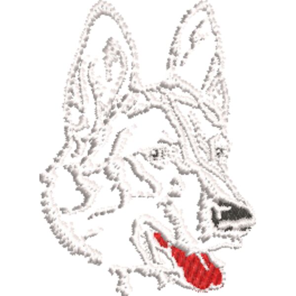 Schäferhund 1 Weiß Miniaturansicht