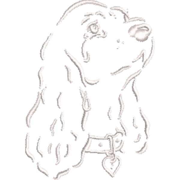 Cocker Spaniel 2 Weiß Miniaturansicht