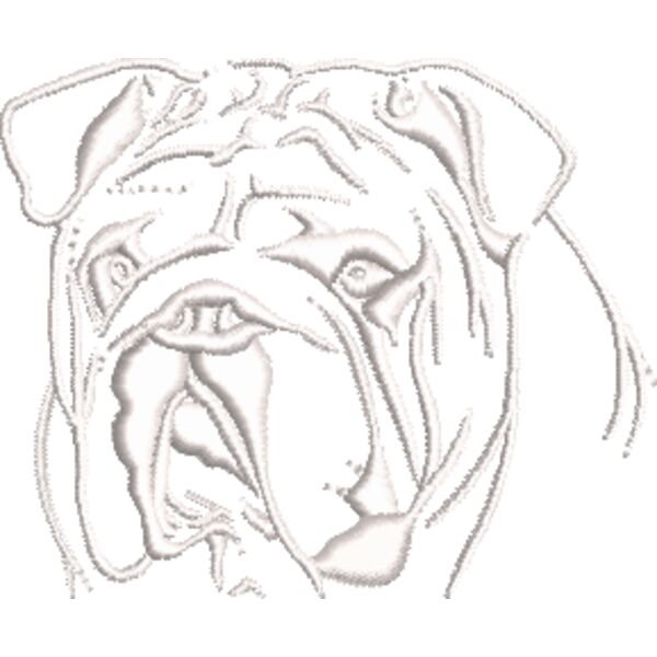 Bulldogge 1 Weiß Miniaturansicht