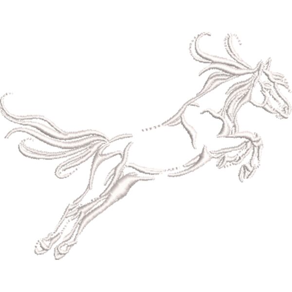 Pferd 22 Weiß Miniaturansicht