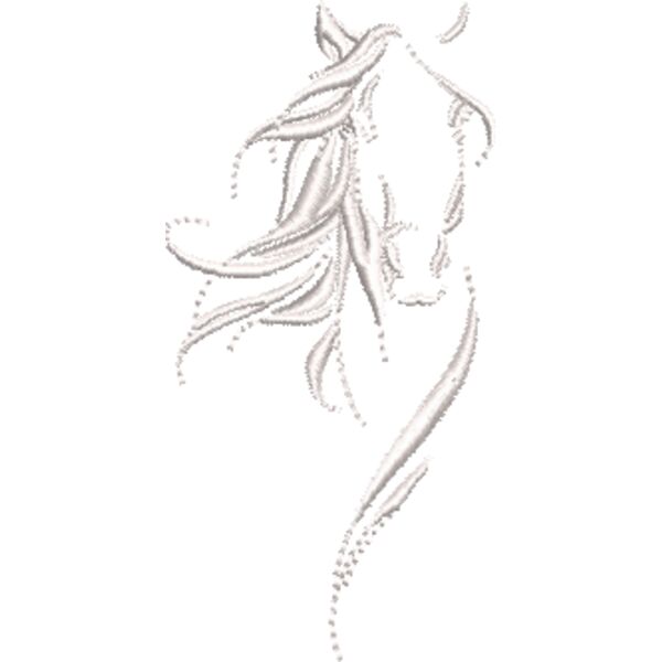 Pferd 27 Weiß Miniaturansicht