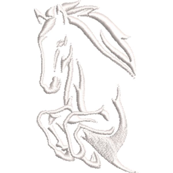 Pferd 19 Weiß Miniaturansicht