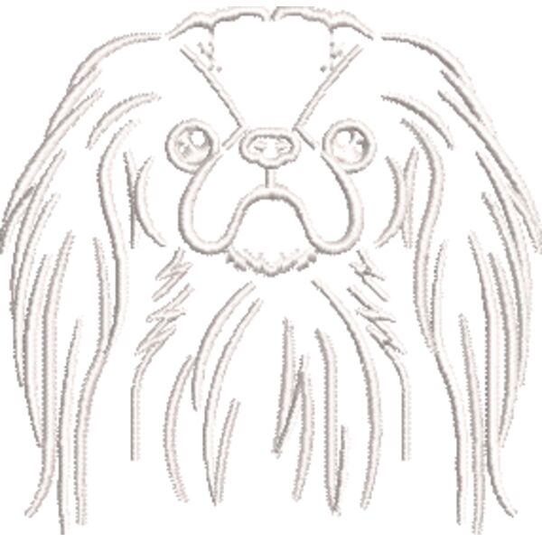 Pekinese Weiß Miniaturansicht